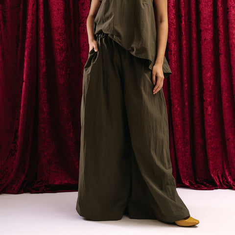 PALAZZO PANTS in COAL