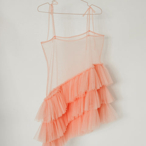 THROW-ON TULLE DRESS IN "PINK"